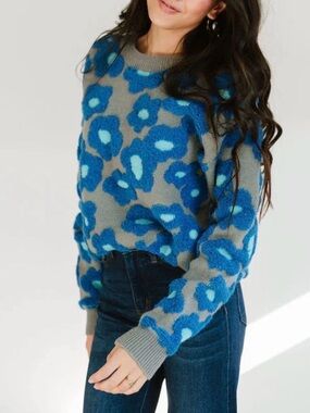 &merci Azalea Gardens Sherpa Pullover